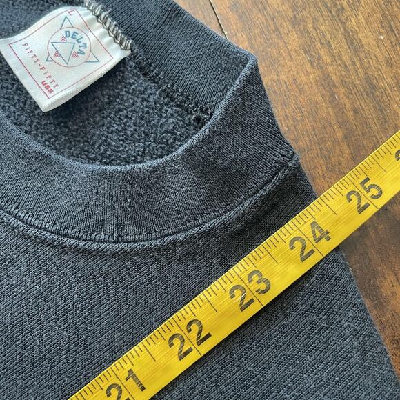 Vintage Deathtrap Sweatshirt Mens Large Black Crewneck Made USA Ira Levin 90s - Picture 9 of 10